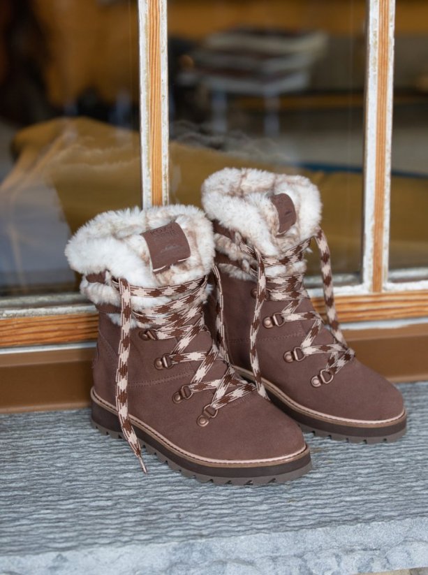 Hnědé zimní dámské boty Roxy Brandi III