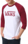 T-Shirt Vans Classic Raglan white-rhumba red