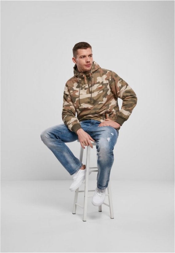 Pánská bunda Brandit Pull Over Windbreaker - wood camo
