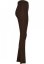 Ladies Rib Knit Bootcut Leggings - brown