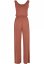 Ladies Long Sleevless Modal Jumpsuit - terracotta