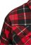 Pánská jarní bunda Urban Classics Plaid Teddy Lined - červená,černá