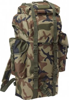 Maskáčový batoh Brandit Nylon Military 65l - olivové  camo
