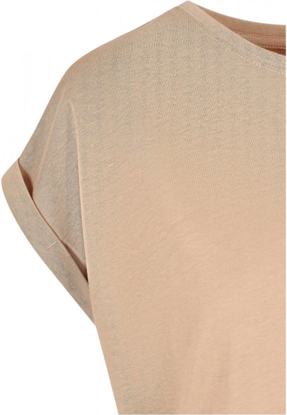 Ladies Extended Shoulder Tee - unionbeige