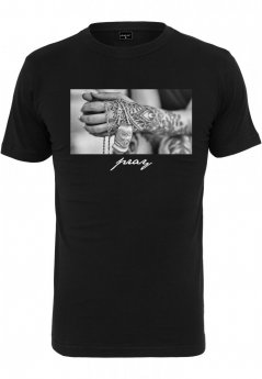 Pánské tričko Mister tee Pray 2.0 - černé