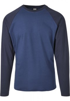 Raglan Contrast LS - darkblue/midnightnavy