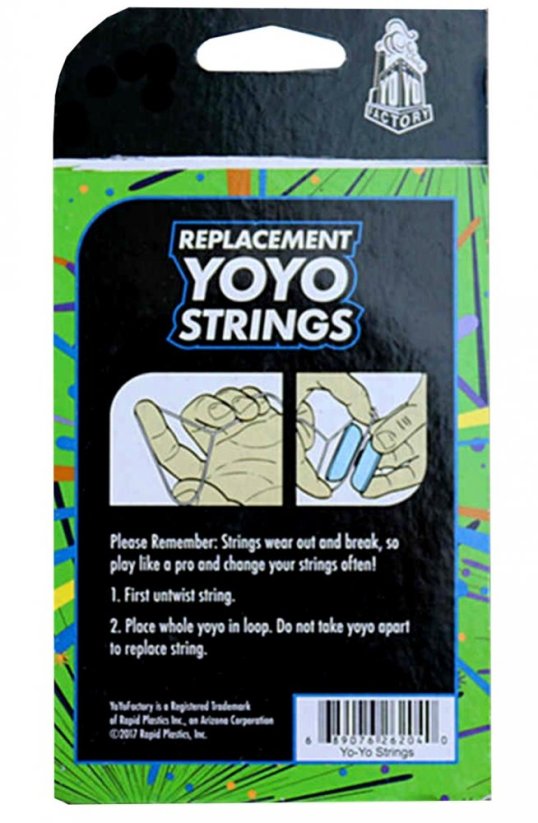 Jojo provázky Yoyofactory String Pack 10pcs green