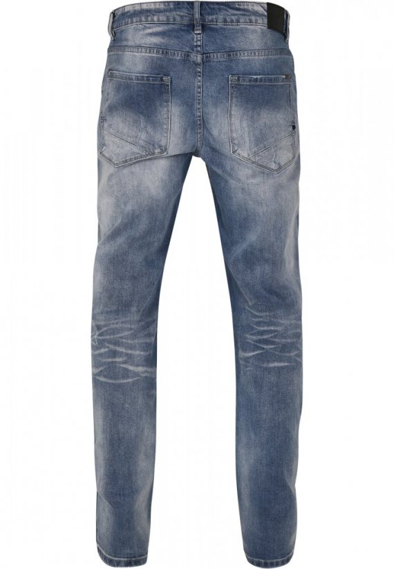 Męskie jeansy Brandit Will Washed Denim Jeans - niebieskie