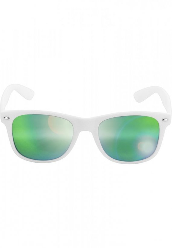 Slnečné okuliare Urban Classics Likoma zrkadlové - bielo/zelené