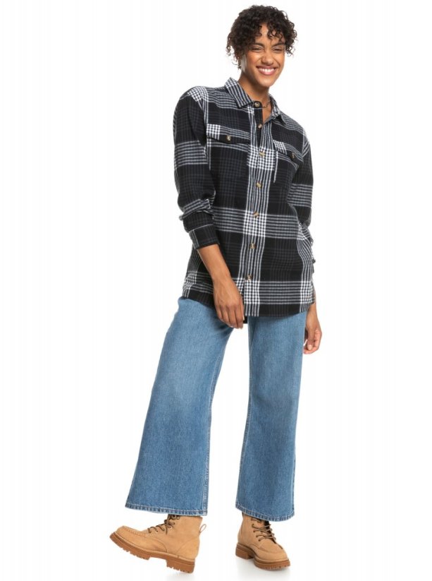 Dámská košile Roxy Let It Go Flannel kvj4 - černá