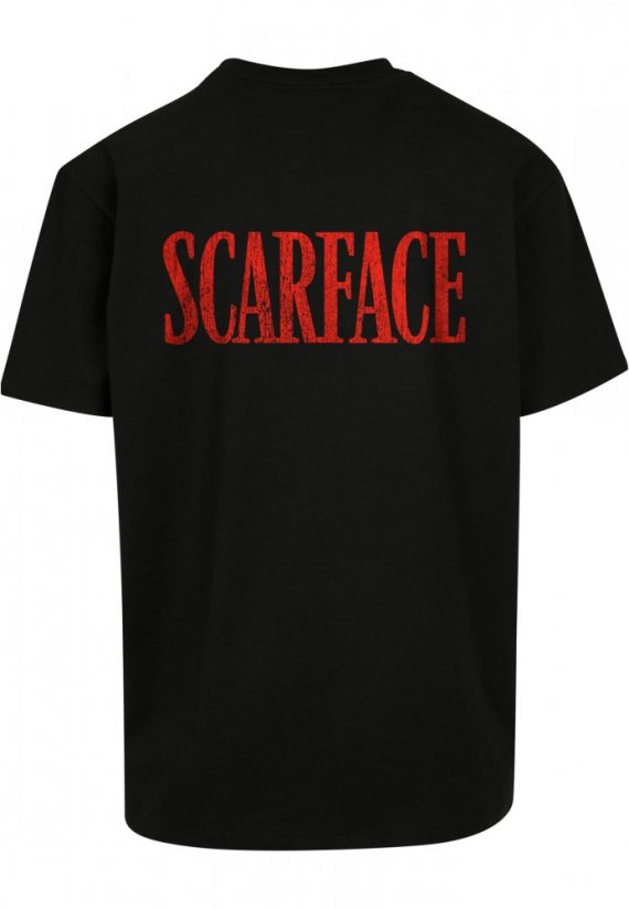 Pánske tričko Scarface Little Friend Oversize - čierne