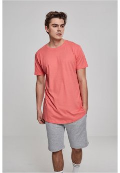 Shaped Long Tee - coral