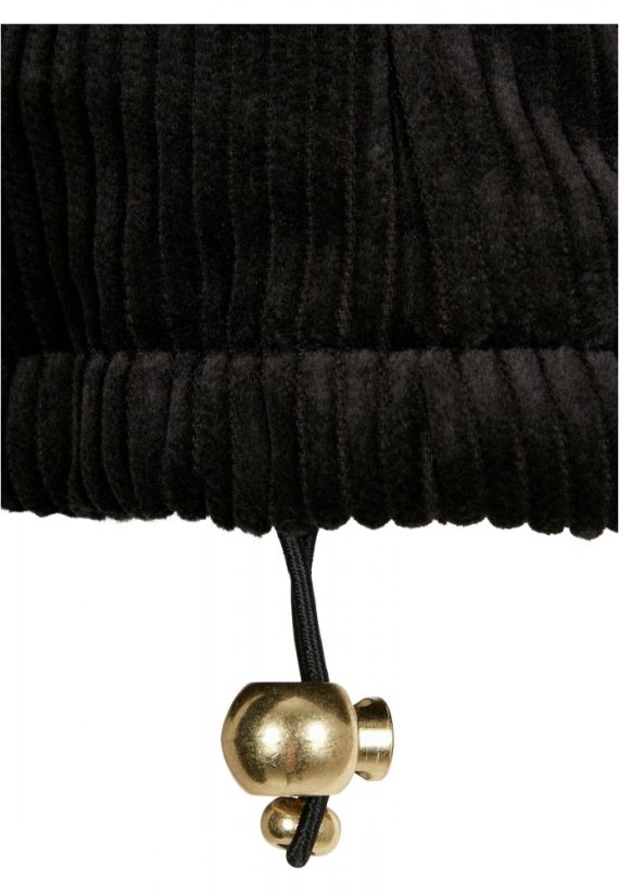 Dámská bunda Urban Classics Corduroy Puffer - černá