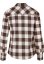 Ladies Turnup Checked Flanell Shirt - pink/brown
