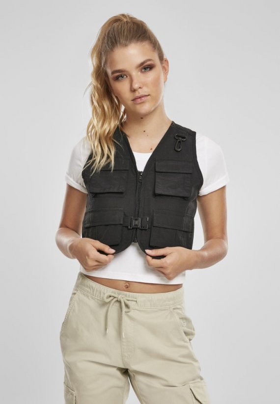 Ladies Short Tactical Vest - black
