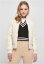 Ladies Diamond Quilt Nylon Jacket - whitesand