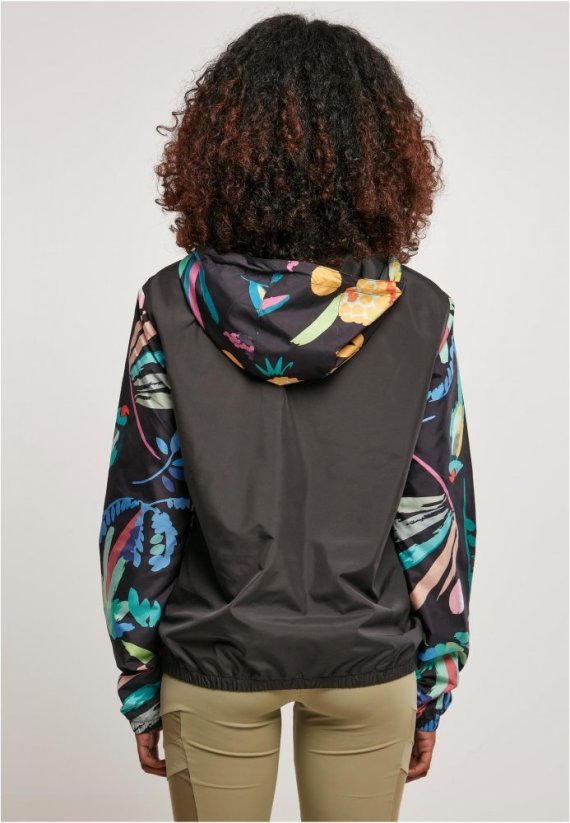 Dámská jarní, podzimní bunda Urban Classics Mixed Pull Over - blackfruity