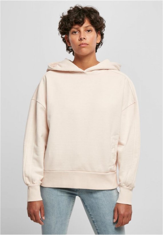 Ružová dámska mikina Urban Classics Heavy Terry Garment Dye
