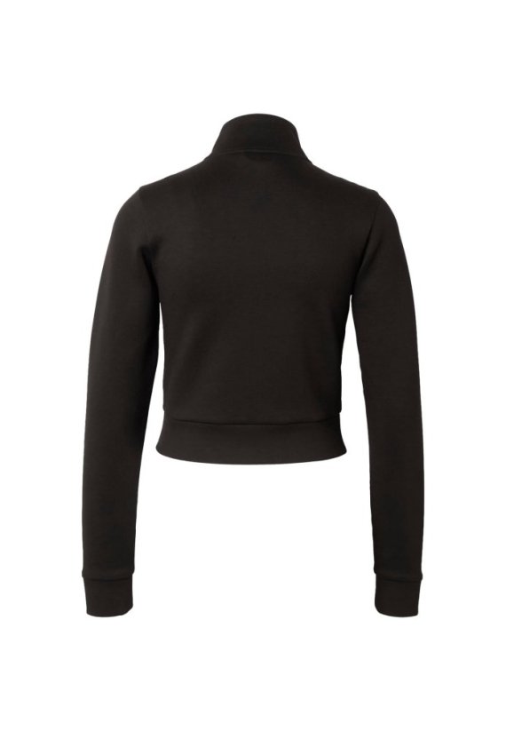 Ladies Slim Fit Scuba Track Jacket - black