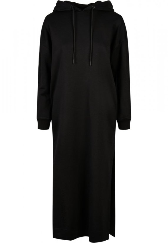 Černá dámská mikina Urban Classics Modal Terry Long Hoody Dress