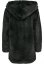 Dámský kabát Urban Classics Hooded Teddy - černý