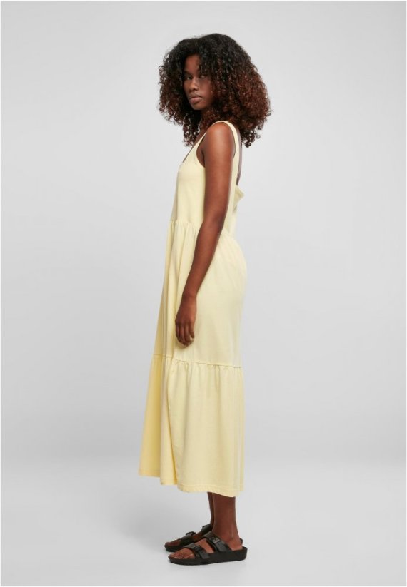 Dámske šaty Urban Classics Ladies 7/8 Length Valance Summer - žlté