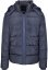 Pánska zimná prešívaná bunda Urban Classics Hooded Puffer - modrá