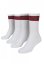 Stripy Sport Socks 2-Pack - white/firered/green