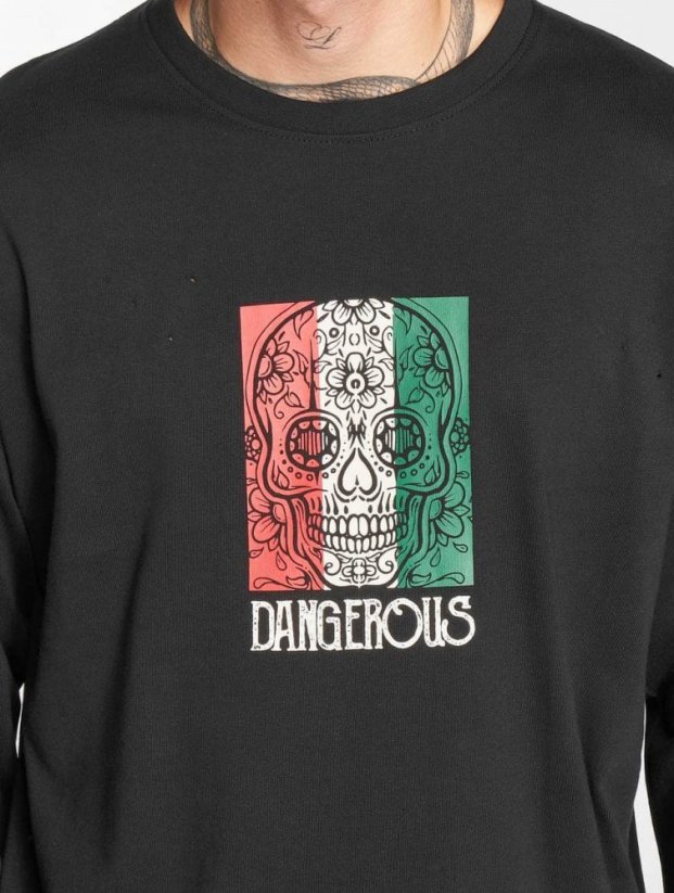 Dangerous DNGRS / Longsleeve LosMuertos in black
