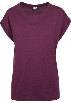 Fialové dámské tričko Urban Classics Ladies Extended Shoulder Tee