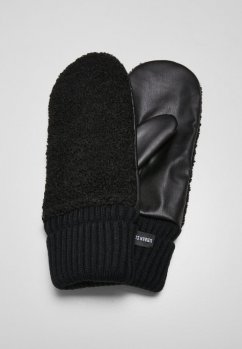 Sherpa Imitation Leather Gloves