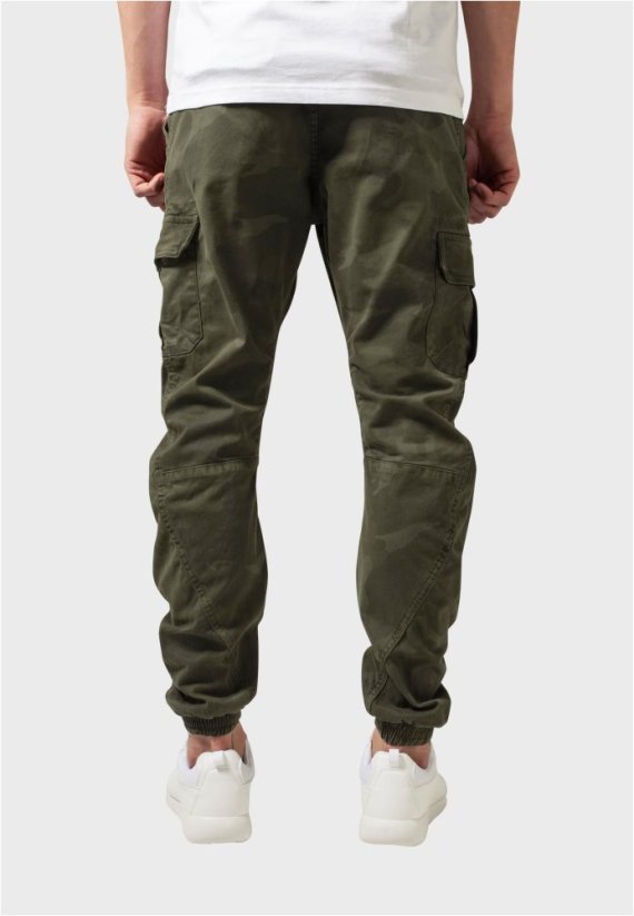 Camo Cargo Jogging Pants - olive camo