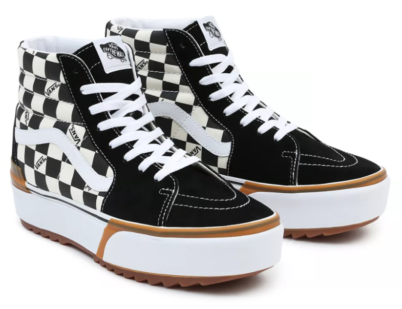 Boty Vans SK8-Hi Stacked checkerboard true white/black