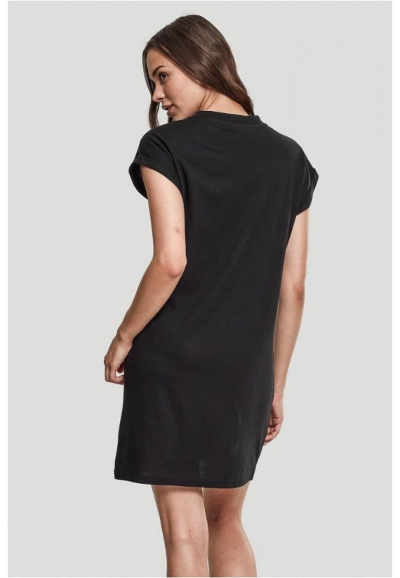 Ladies Turtle Extended Shoulder Dress - black