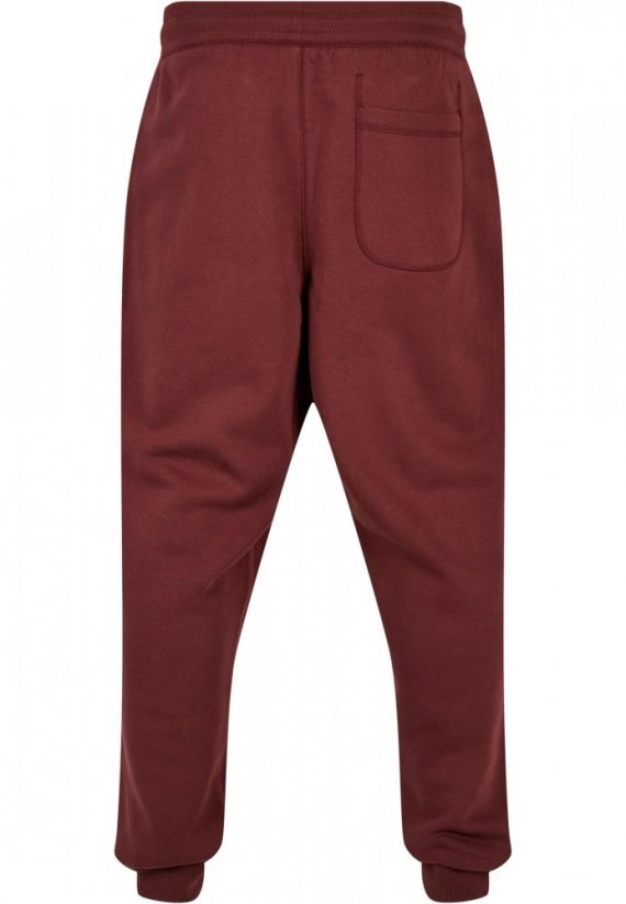 Męskie spodnie dresowe Urban Classics Basic Sweatpants - bordowo-czerwone