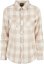 Ladies Turnup Checked Flanell Shirt - whitesand/lighttaupe