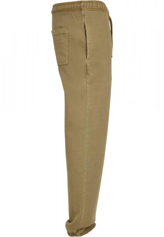 Męskie spodnie dresowe Urban Classics Overdyed Sweatpants - khaki
