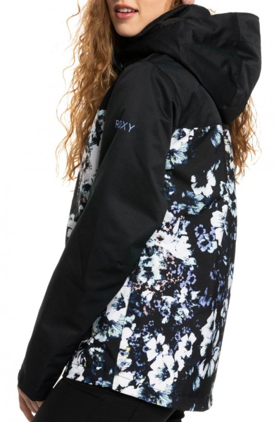 Bunda Roxy Jetty Block kvj1 true black black flowers