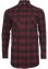 Koszula Urban Classics Long Checked Flanell Shirt - blk/burgundy