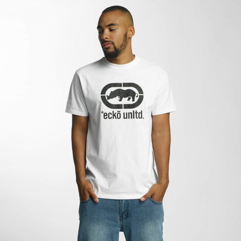 Tričko Ecko Unltd. / T-Shirt John Rhino in white
