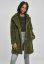 Dámsky kabát Urban Classics Ladies Oversized Sherpa Coat - olivový
