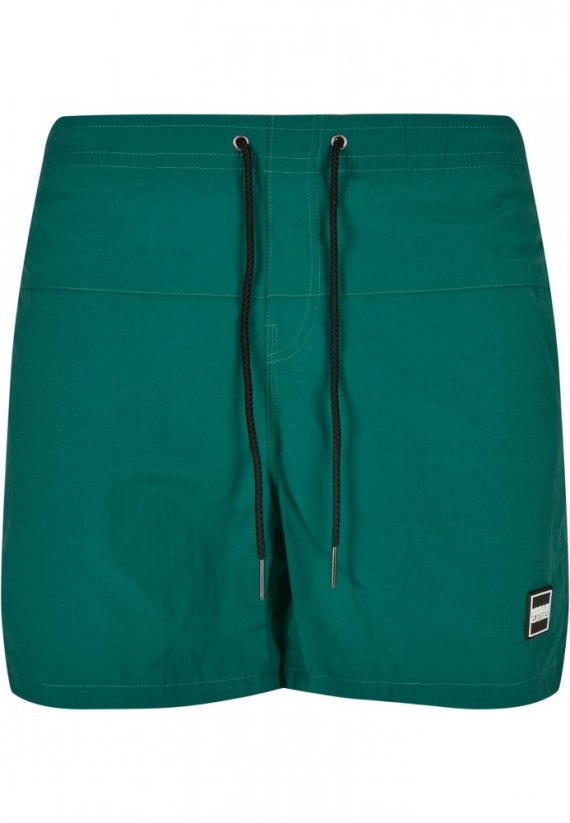 Pánske kúpacie kraťasy Urban Classics Block Swim Shorts - green