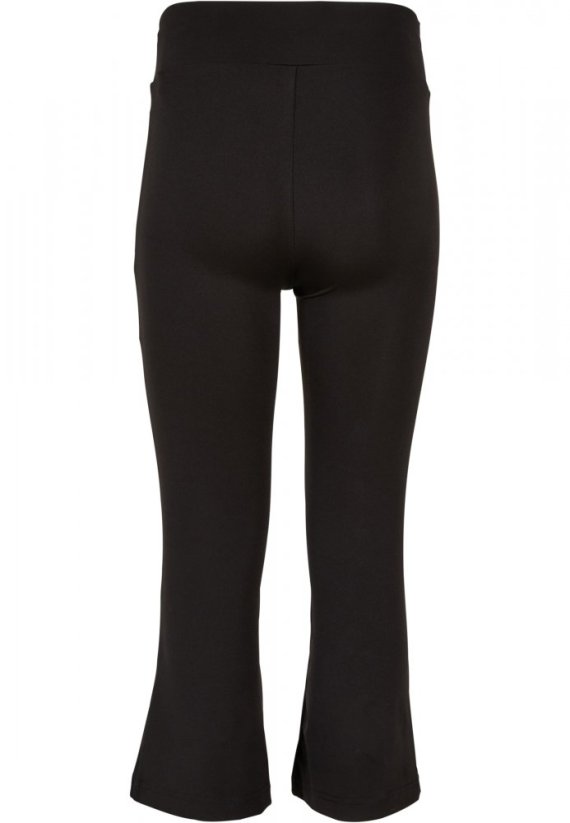 Dievčenské legíny Urban Classics Recycled High Waist Flared - čierne
