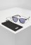Okulary Urban Classics Sunglasses Italy with chain - grey/silver/silver