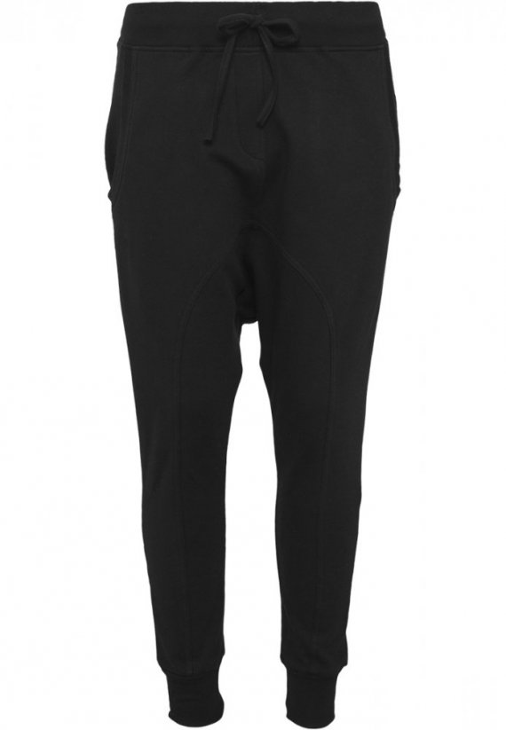Spodnie dresowe Urban Classics Ladies Light Fleece Sarouel Pant - black