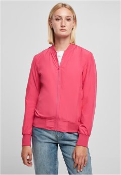 Ladies Light Bomber Jacket  - hibiskus pink