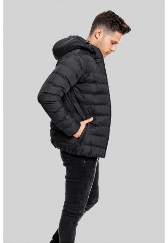 Černá pánská zimní bunda Urban Classics Basic Bubble Jacket