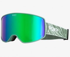 Zelené snowboardové okuliare Roxy Storm