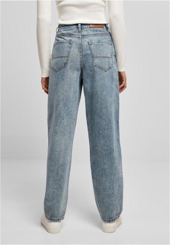 Ladies High Waist 90´S Wide Leg Denim Pants - tinted light blue washed