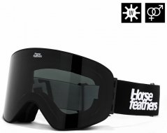 Černé snowboardové brýle Horsefeathers Edmond